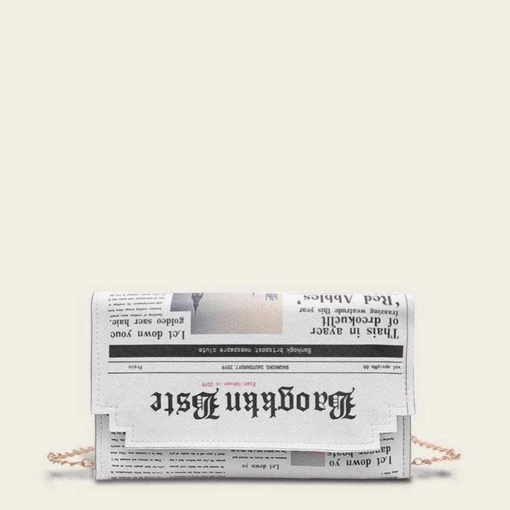 Newspaper 📰 Clutch Bag ✨